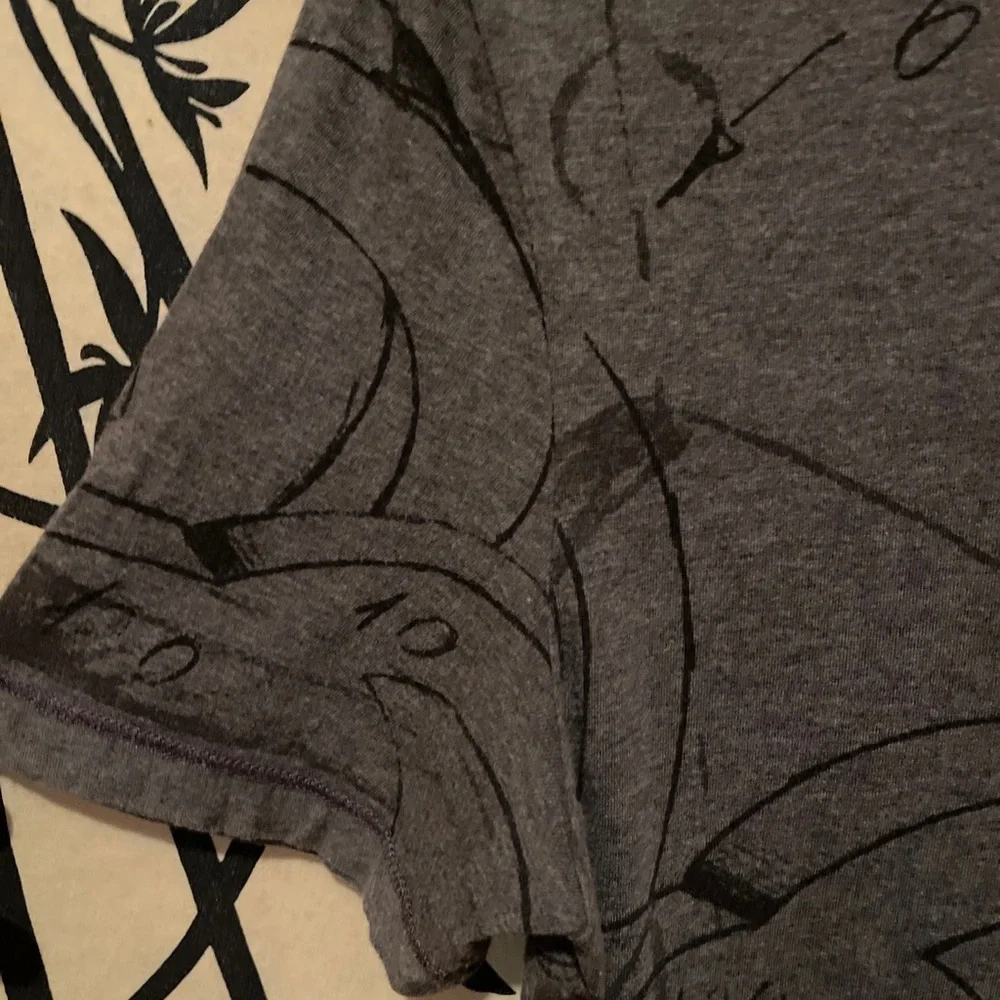 VTG Gucci Men’s Gray Tom Ford Archive Abstract GG All Over Print T-Shirt RARE